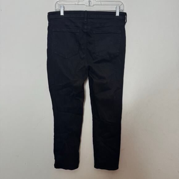NYDJ Curves 360 Jeans Women's 8 Short Black Denim High Rise Straight Casual - Picture 7 of 13